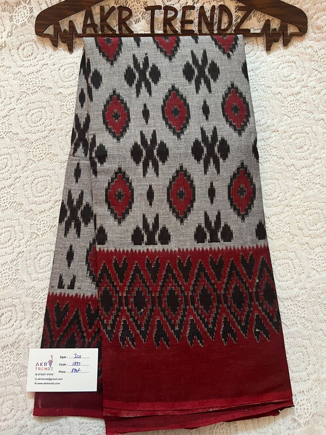 Ikkat soft cotton sarees