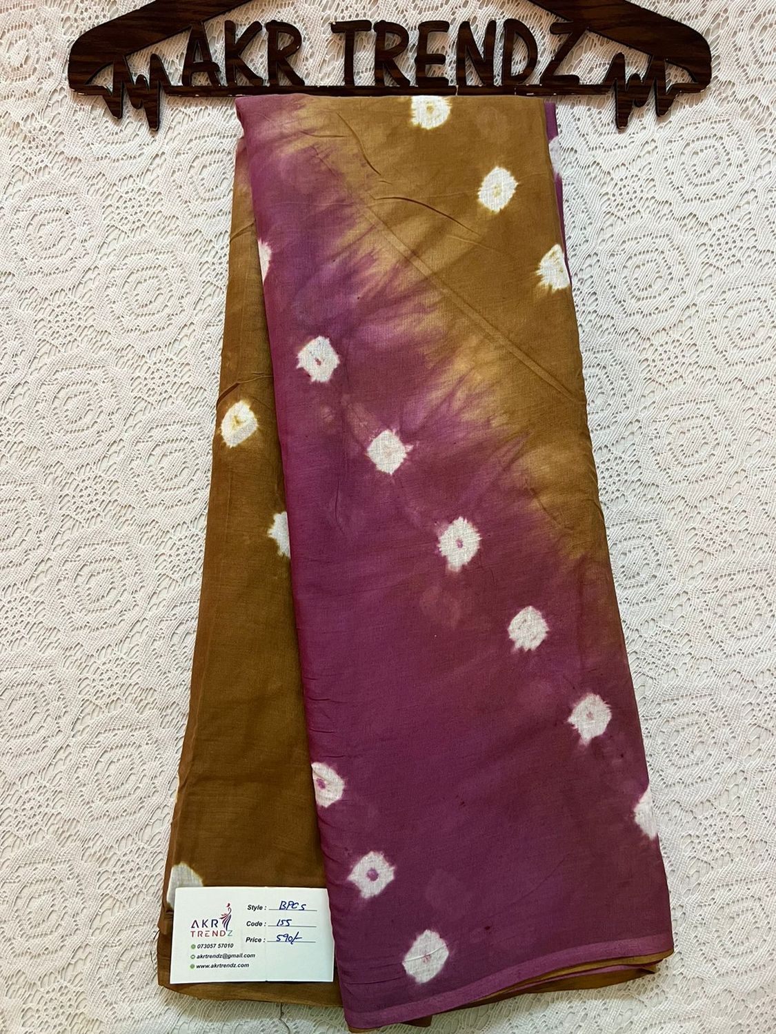 ​Pure cotton Bandhani sarees​