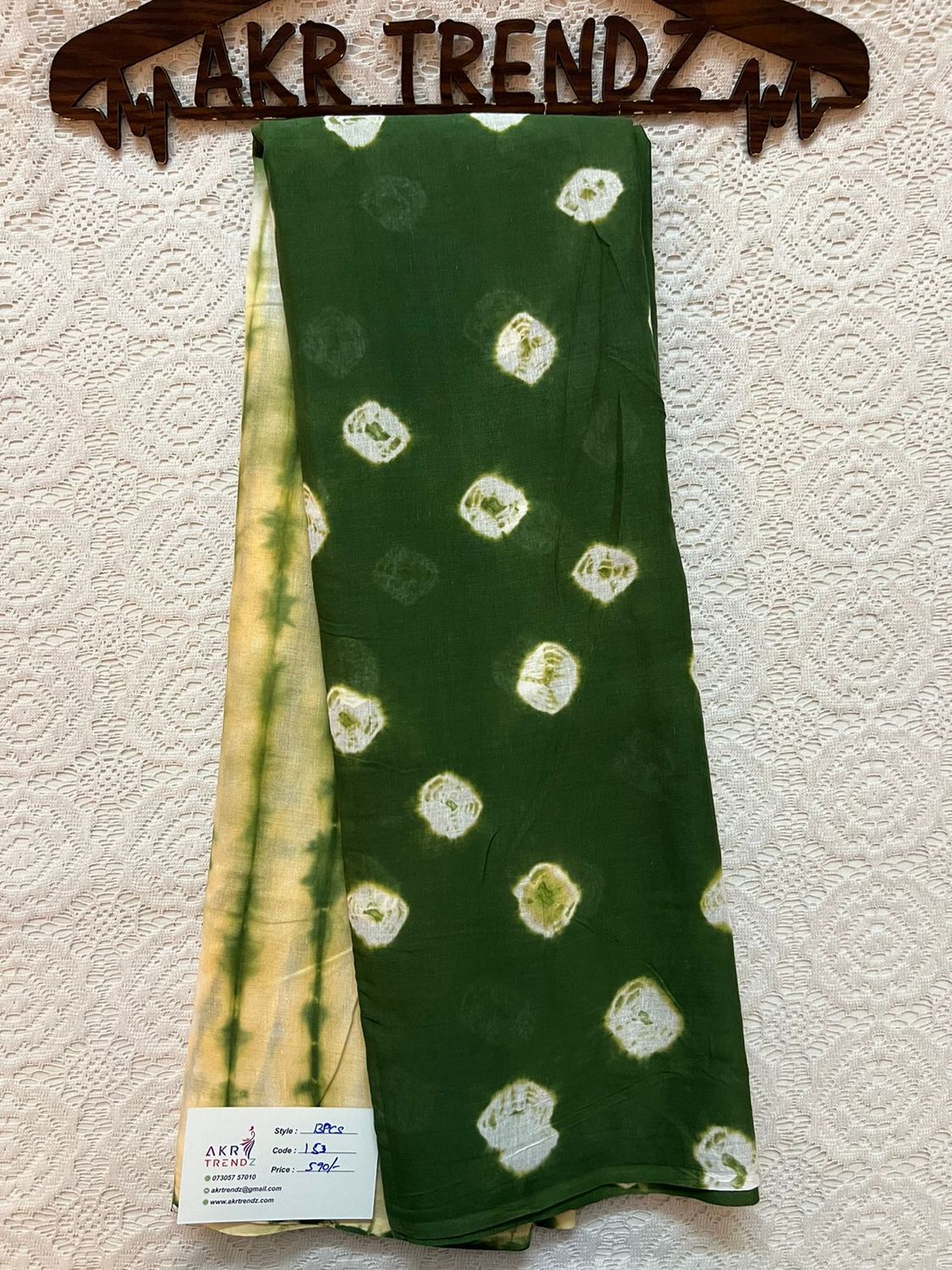 Pure cotton Bandhani sarees