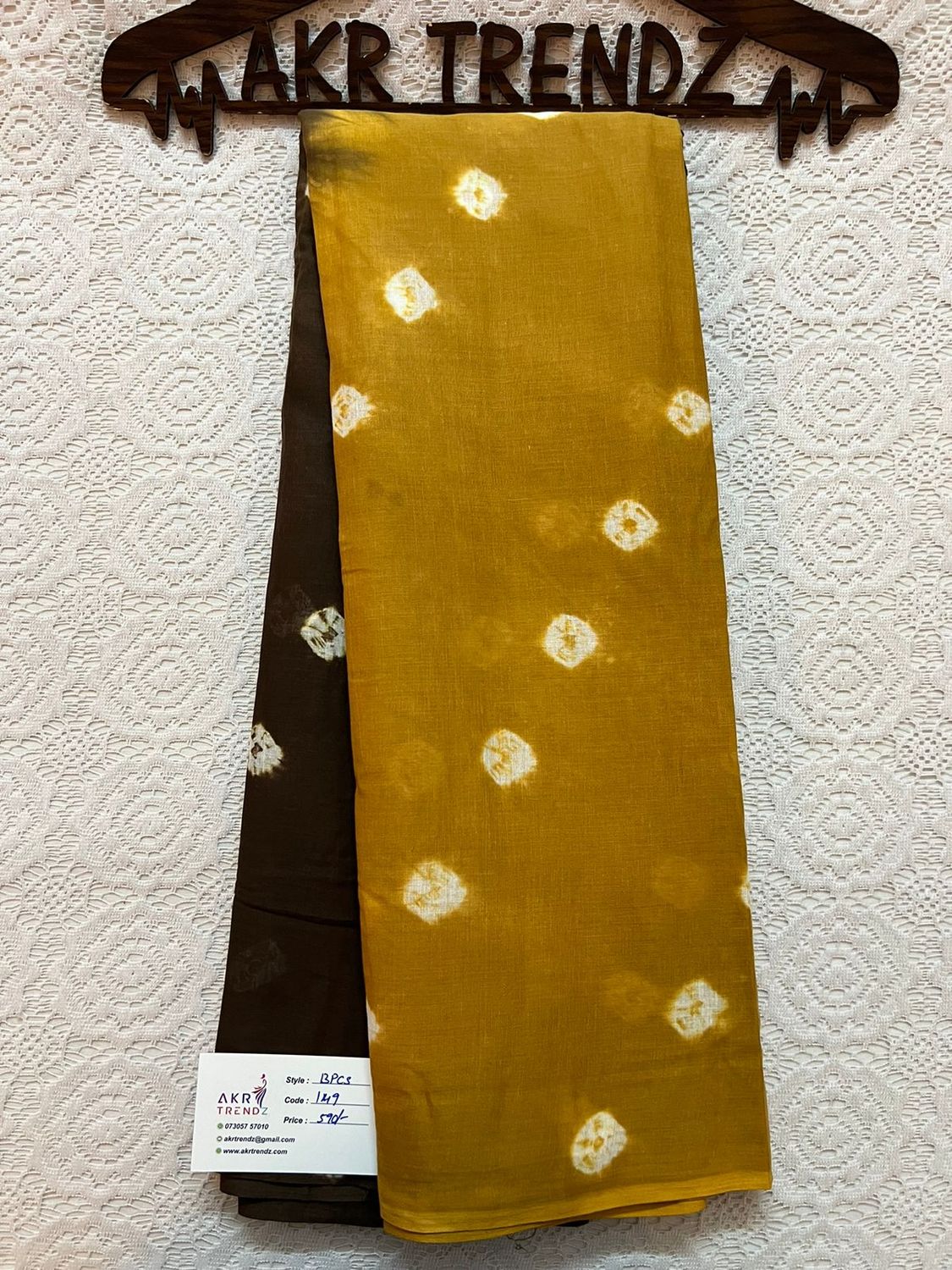 Pure cotton Bandhani sarees
