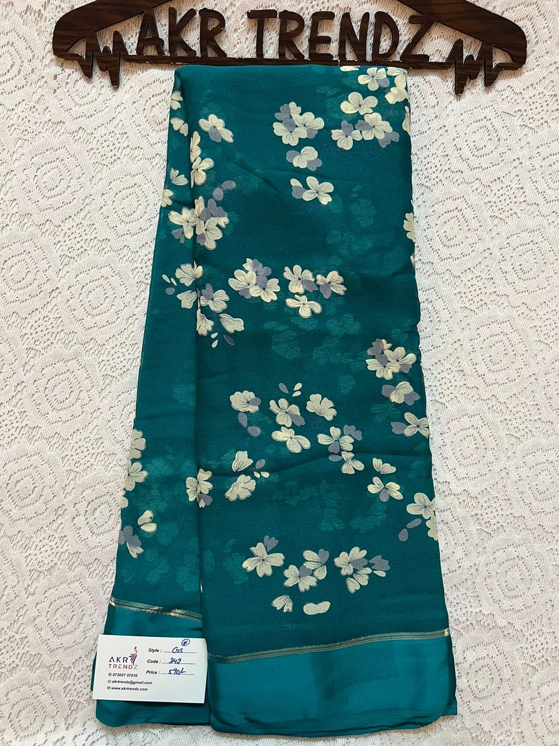 Satin border Georgette sarees​