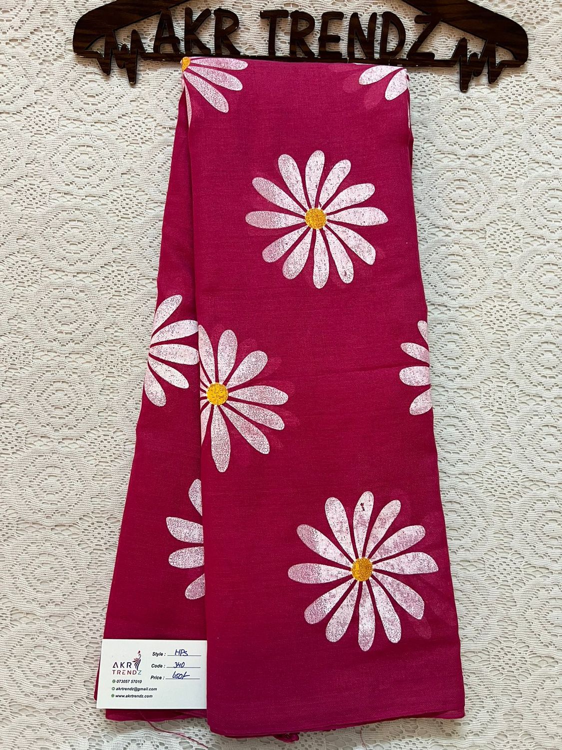 Hand painted Khadi cotton sarees