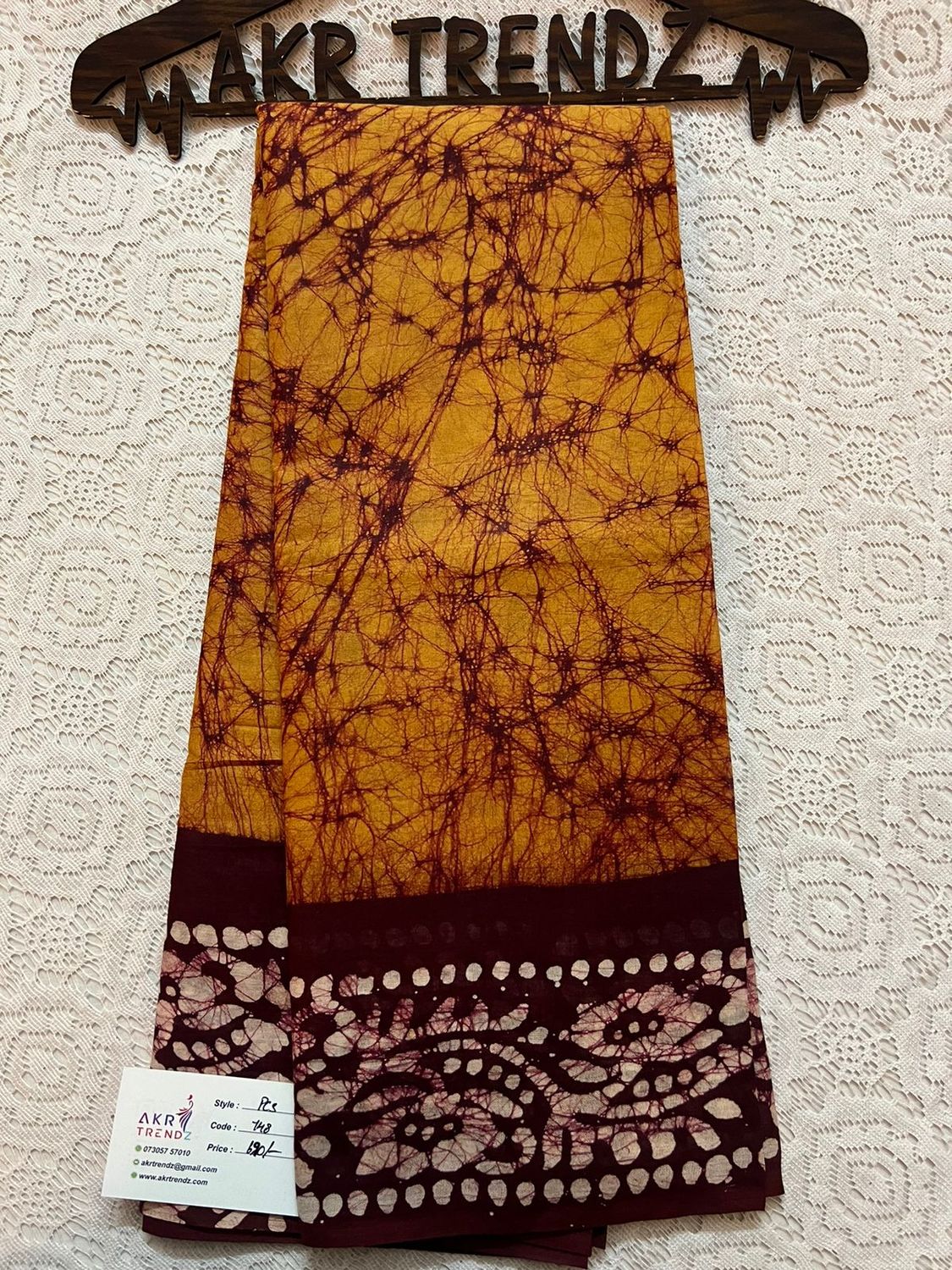 ​Pure cotton Batik sarees