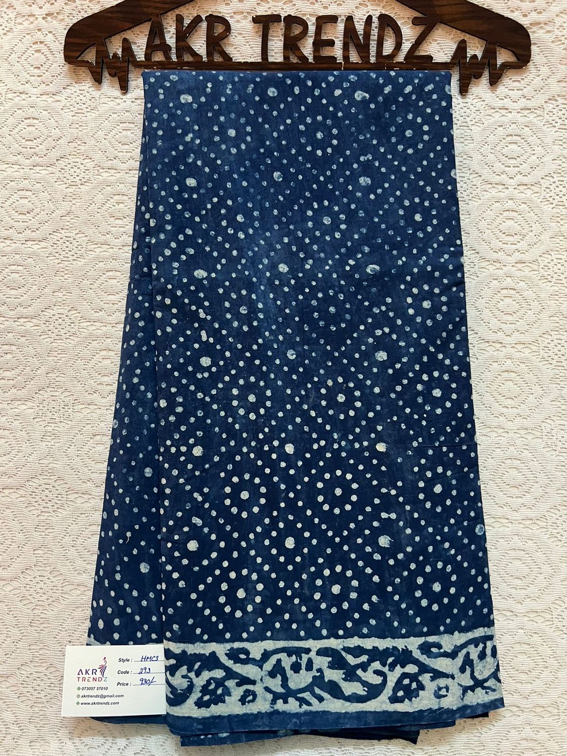 Handblock mul cotton sarees​