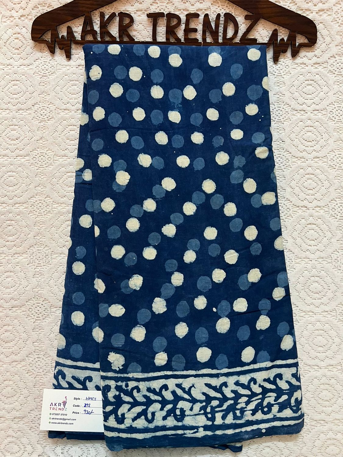 Handblock mul cotton sarees​