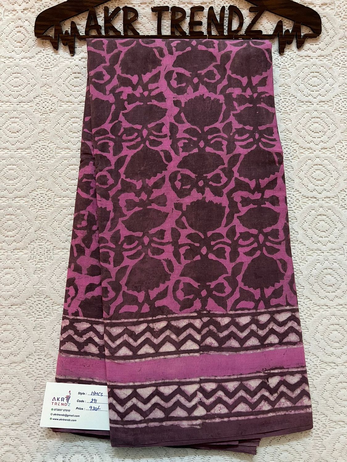 Handblock mul cotton sarees​