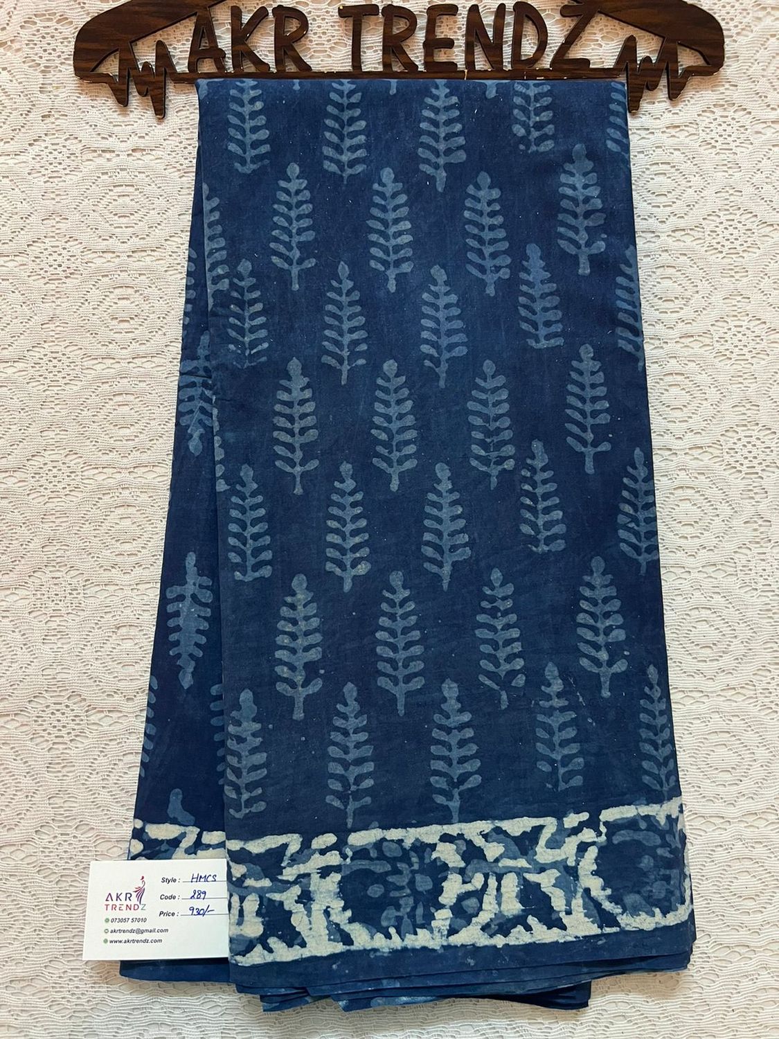 Handblock mul cotton sarees​
