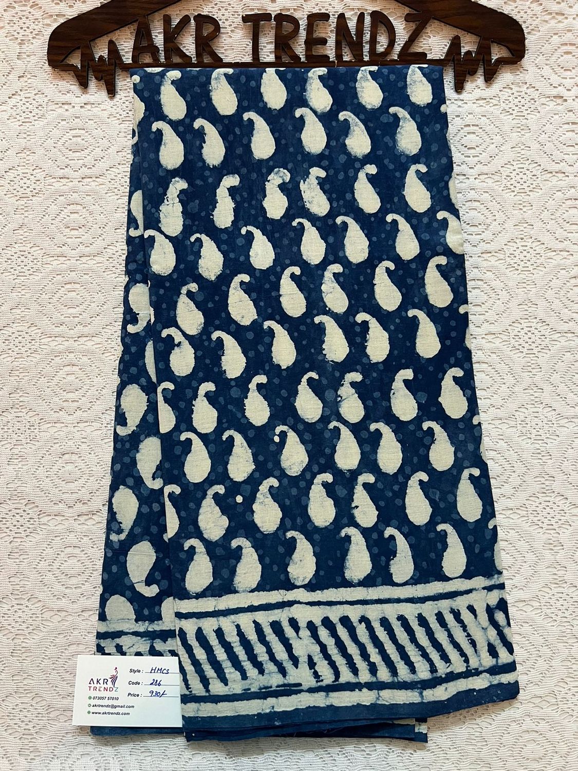 Handblock mul cotton sarees​