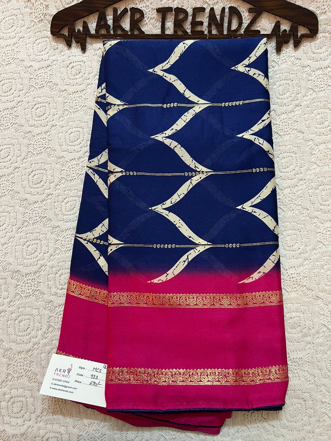 Moss chiffon sarees​