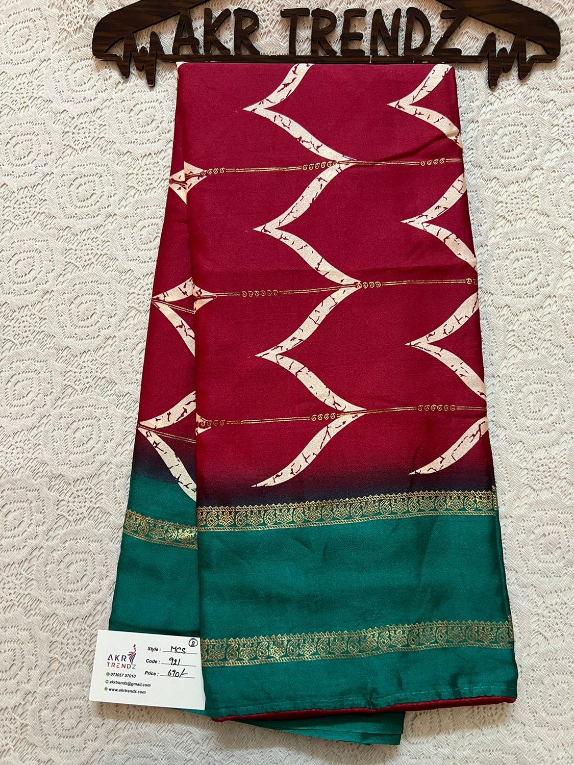 Moss chiffon sarees​