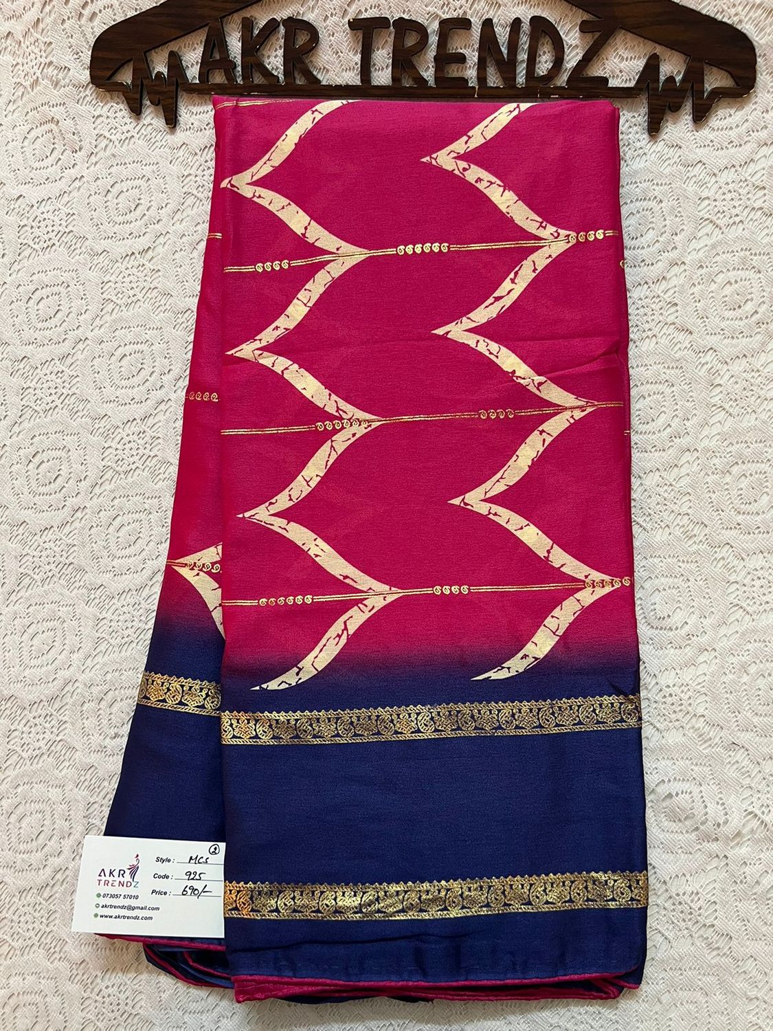 Moss chiffon sarees​