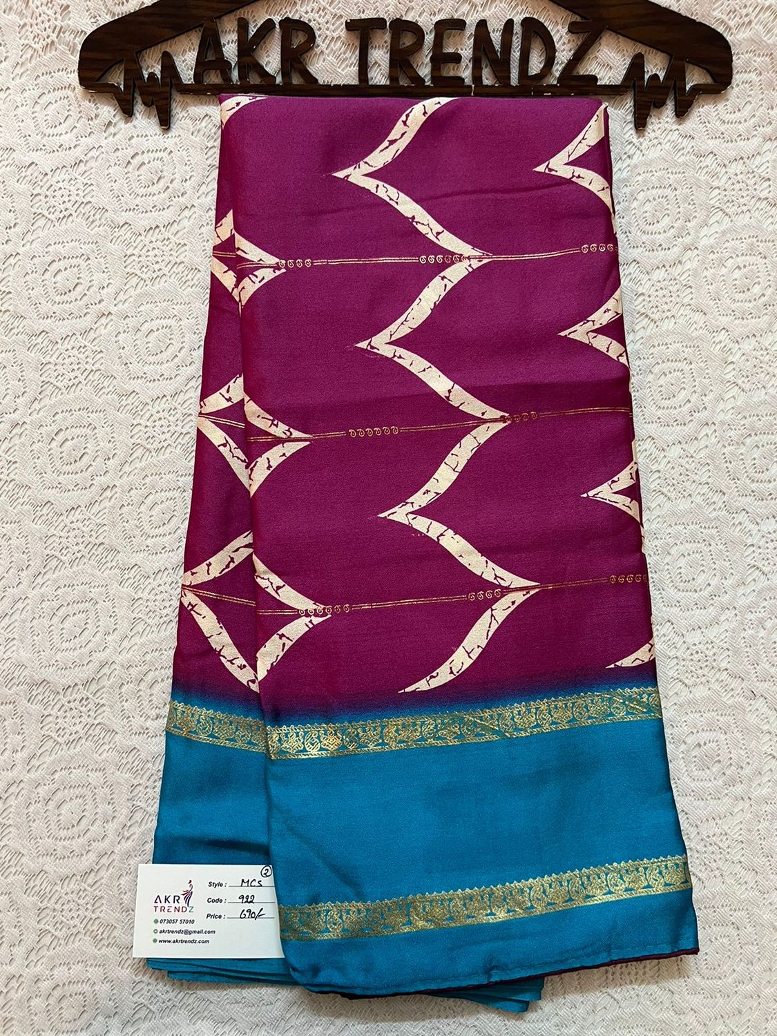 Moss chiffon sarees​