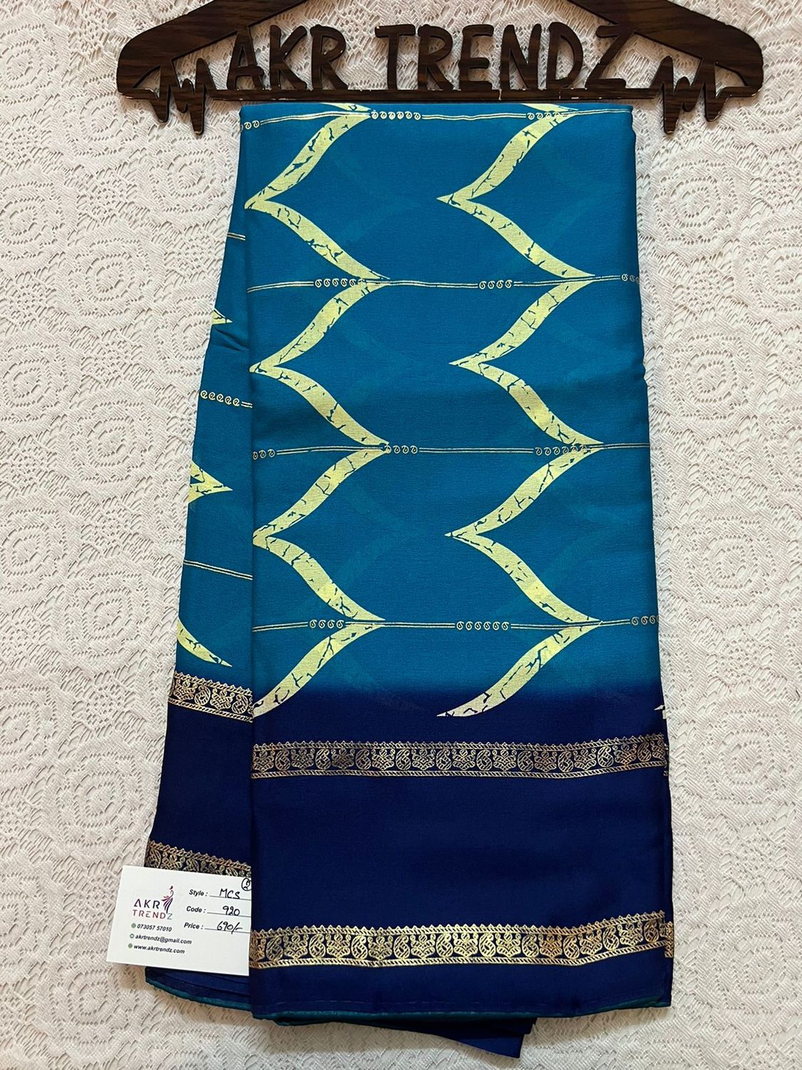 Moss chiffon sarees​