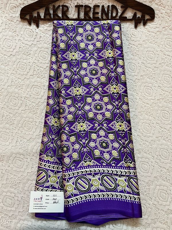 Satin Crepe Silk Sarees