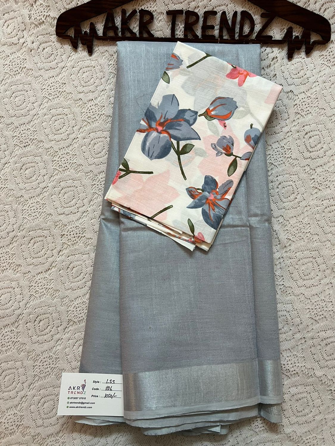 Handloom Linen cotton saree​