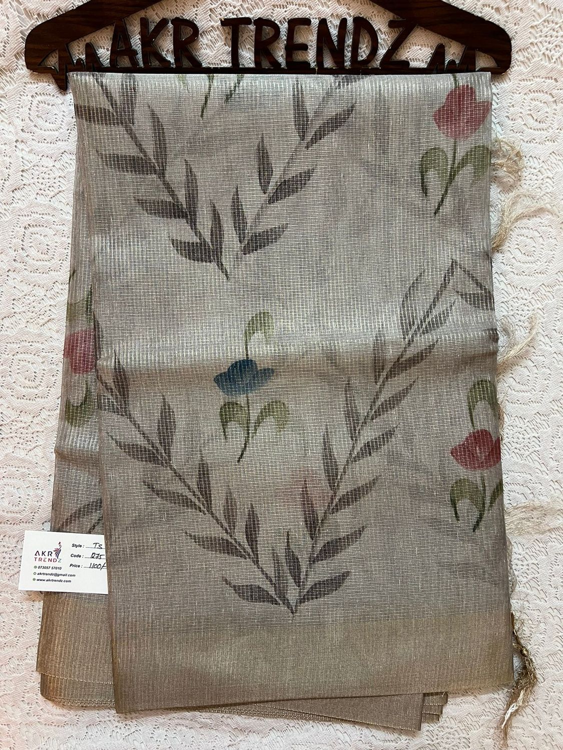 ​Tissue Linen sarees​