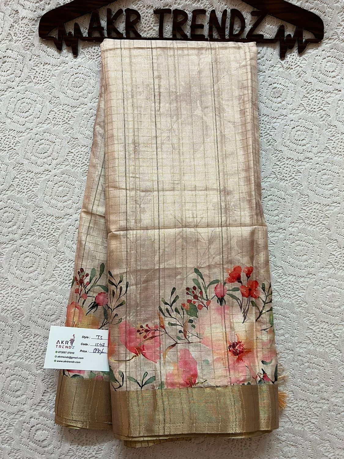 Fancy Tussar silk sarees​