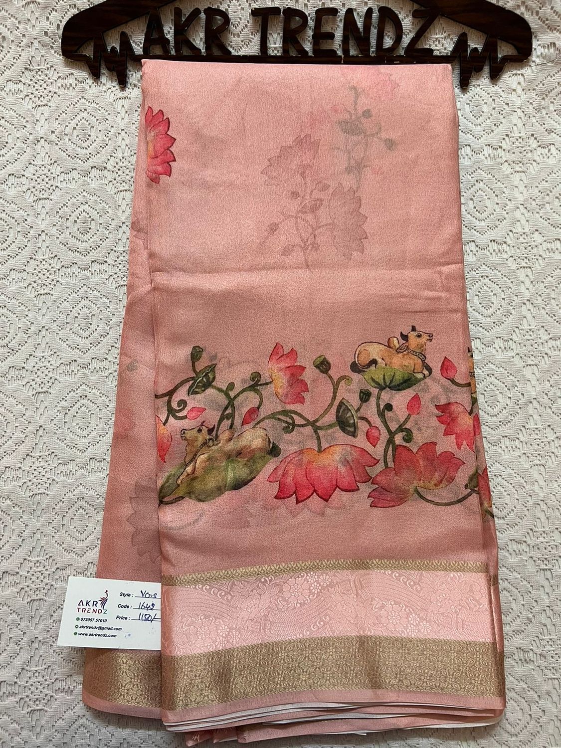 Pichwai Georgette sarees​