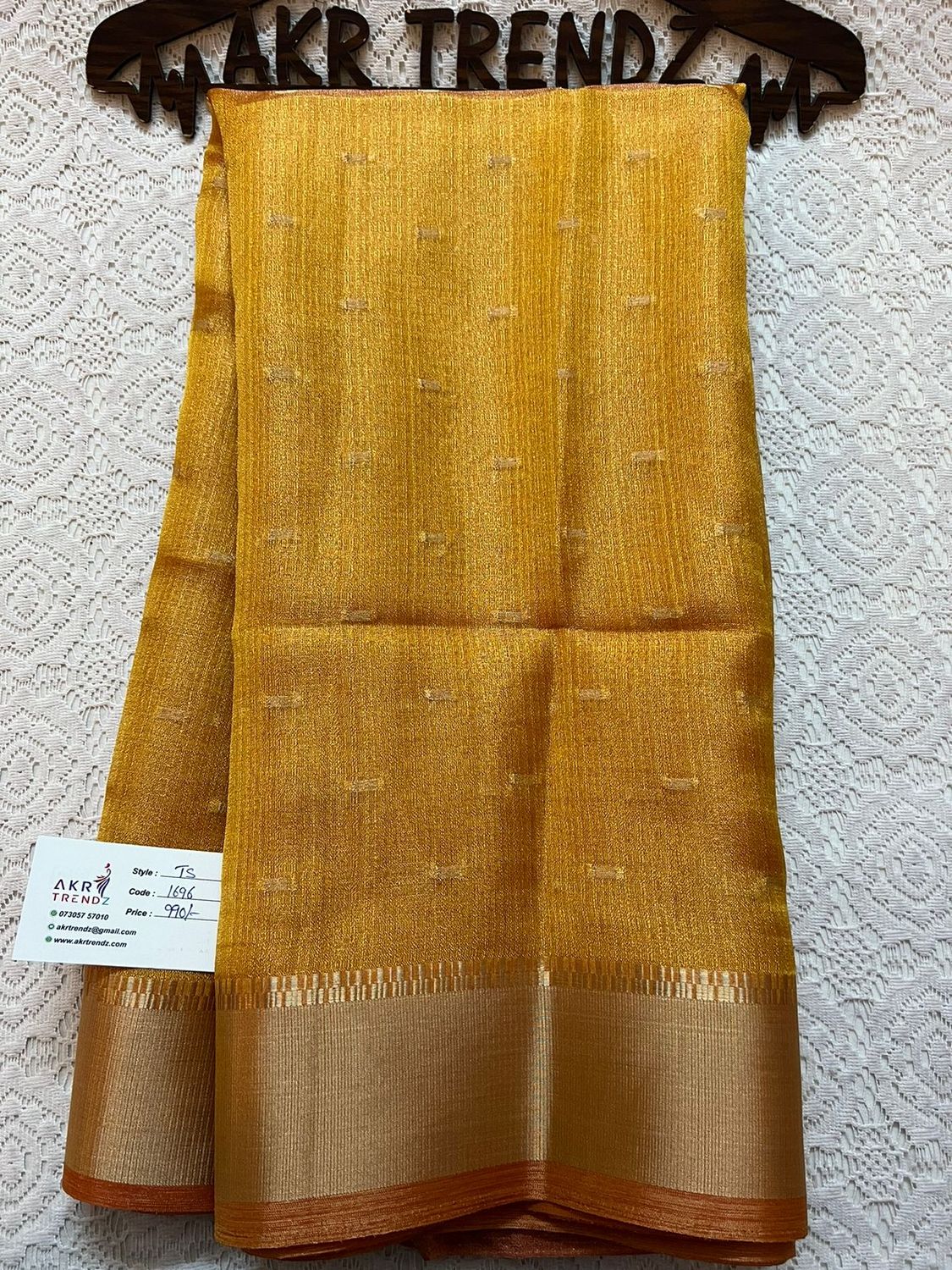 Tissue organza soft silk sarees​