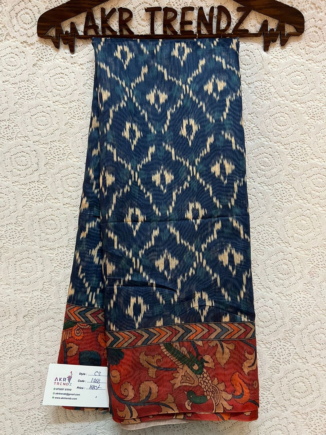 Kalamkari border chanderi sarees​