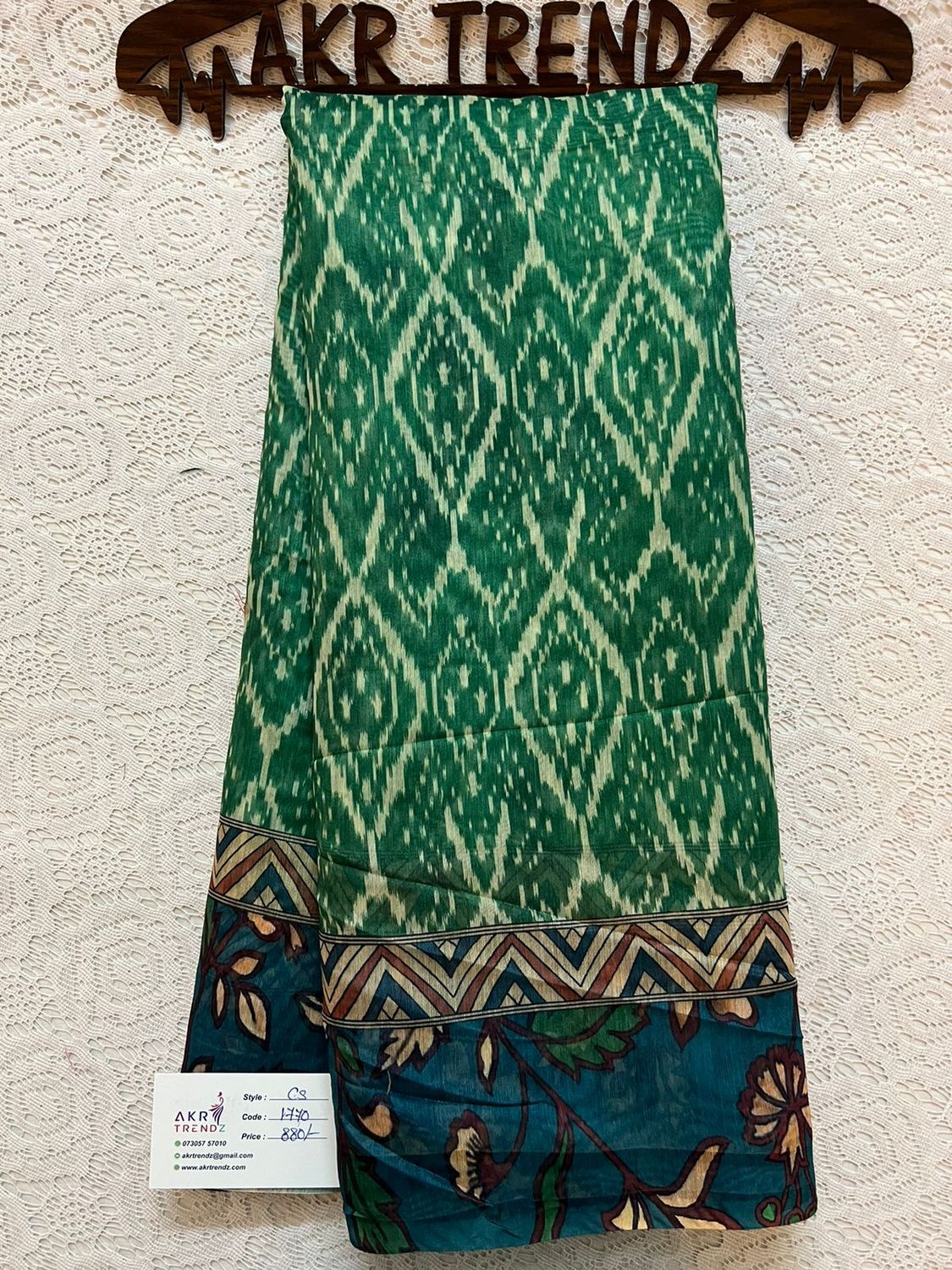 Kalamkari border chanderi sarees​