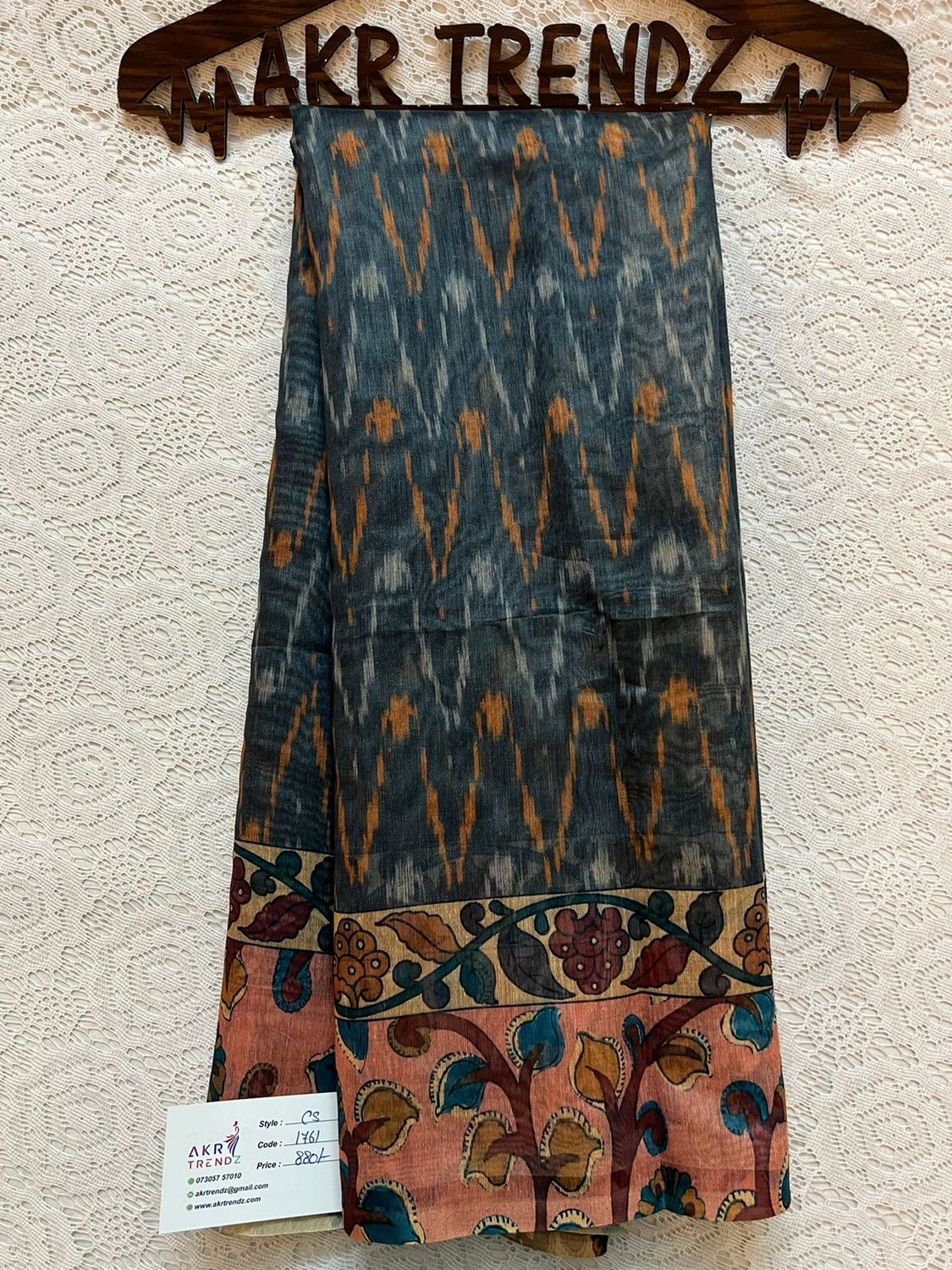 Kalamkari border chanderi sarees​