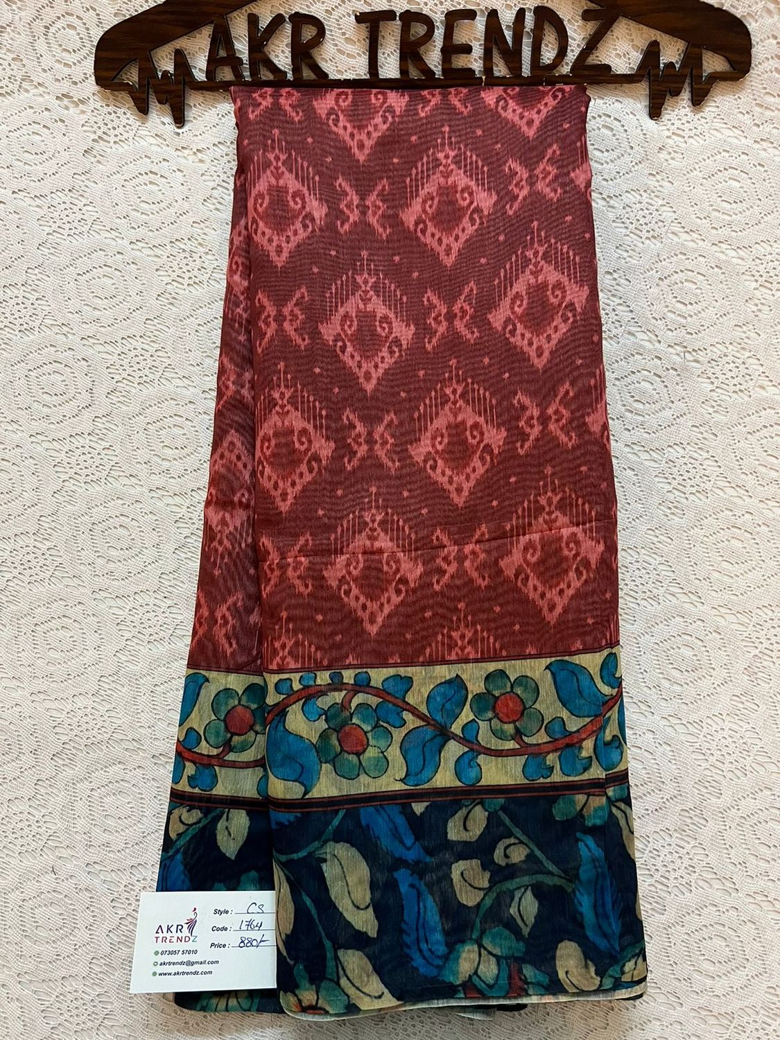 Kalamkari border chanderi sarees​