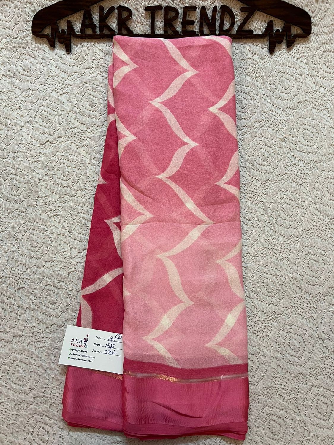 Satin border Georgette sarees​