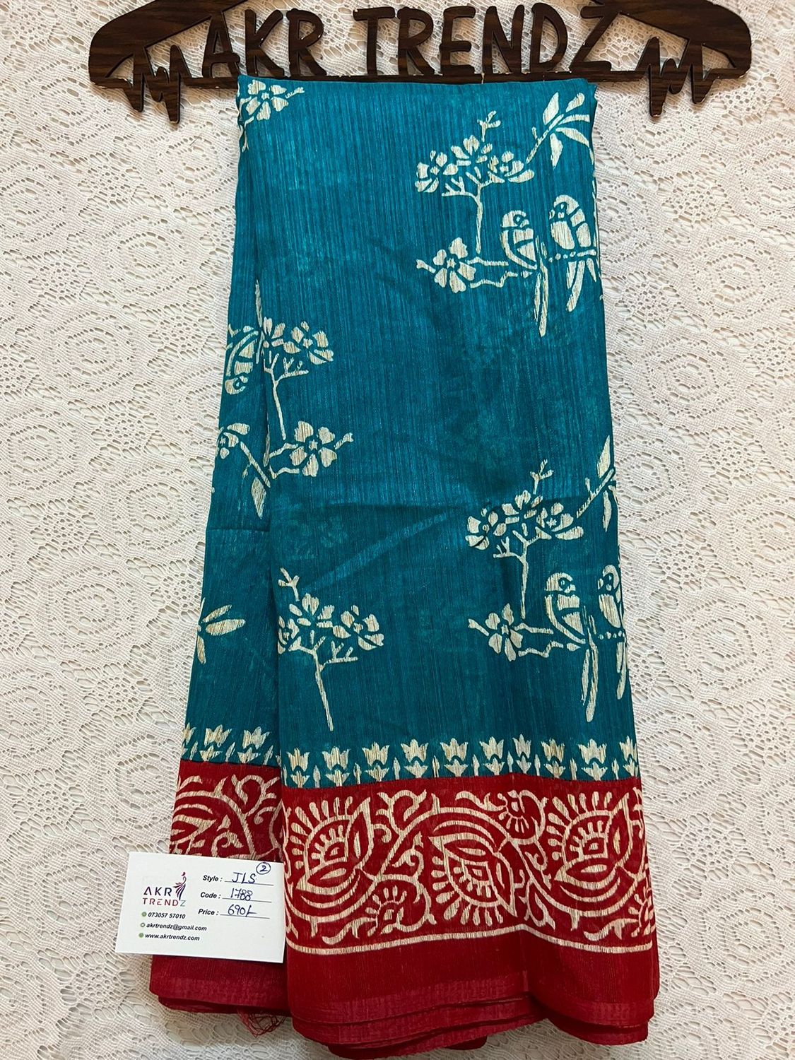 Jute linen sarees​