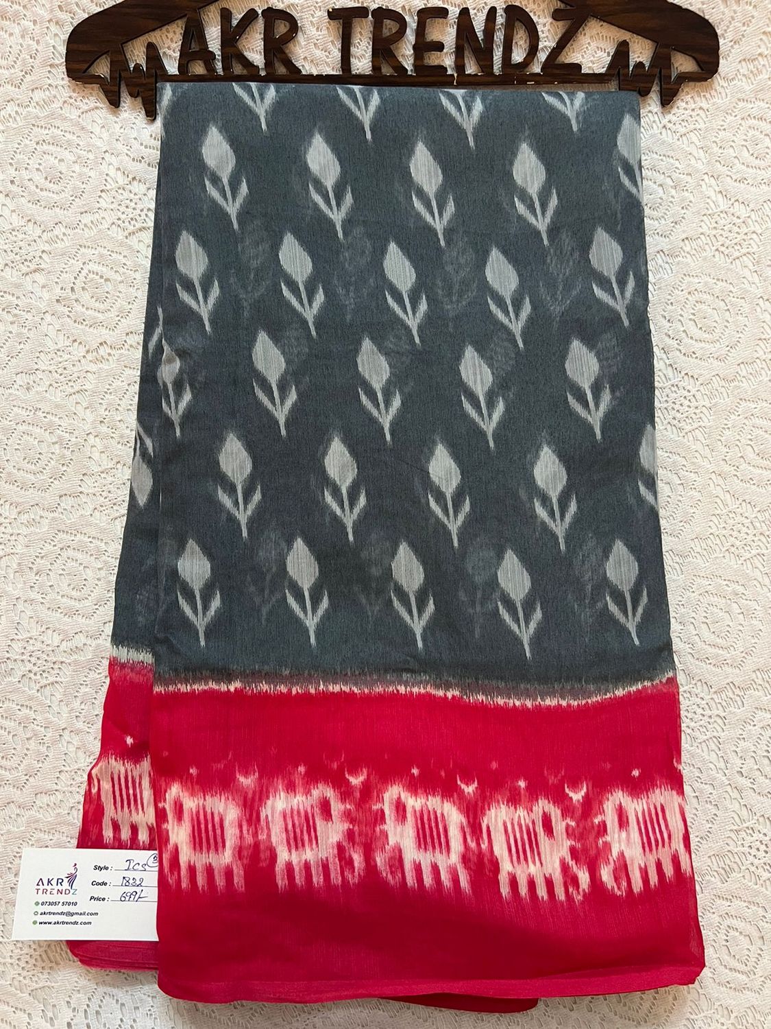 Ikkat soft cotton sarees​
