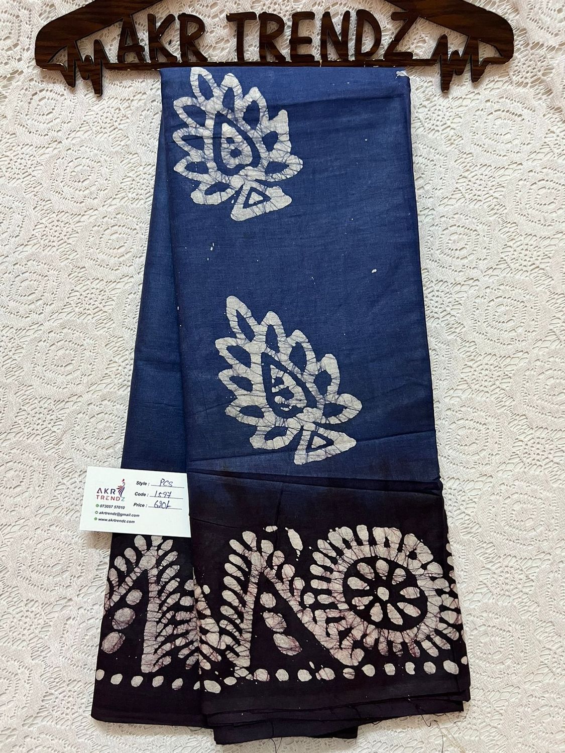 Pure cotton Batik sarees