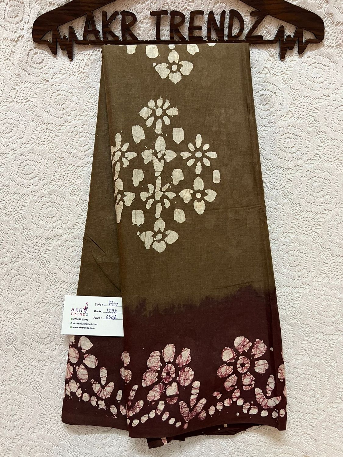 Pure cotton Batik sarees