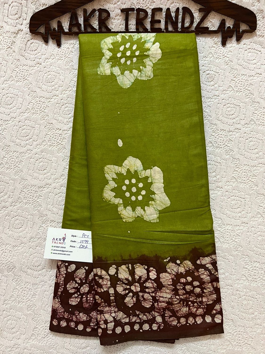 Pure cotton Batik sarees