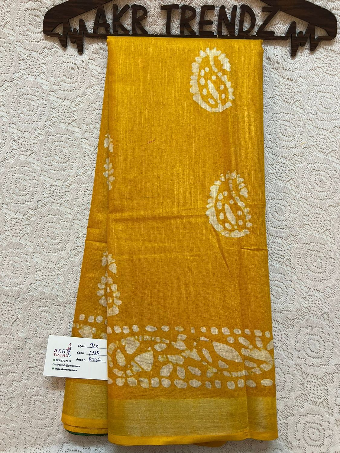 ​Jute linen sarees​