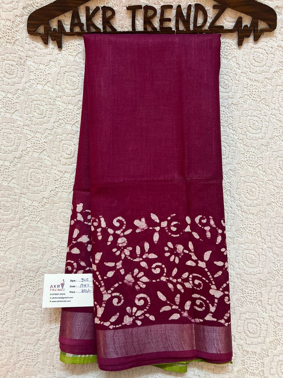 Jute linen sarees​