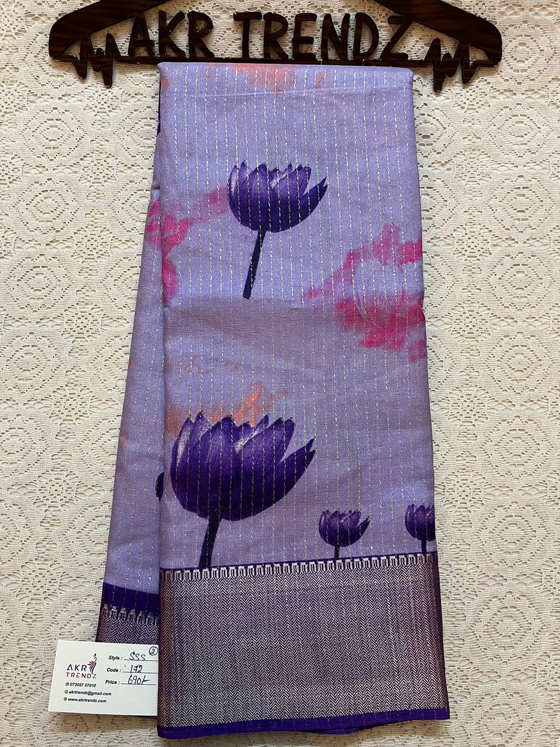 Printed soft silk sarees​