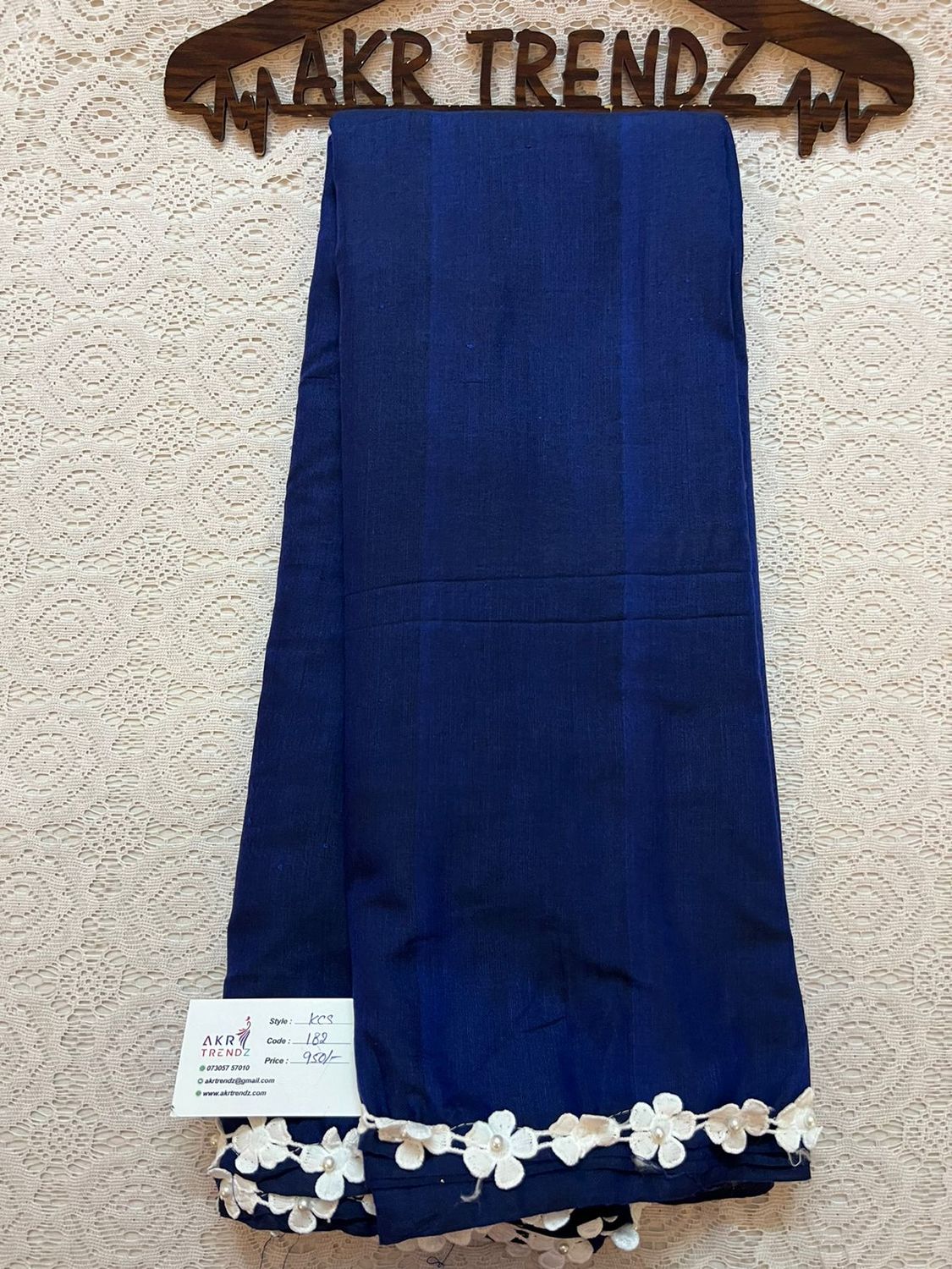 Lace Border Khadi cotton sarees​