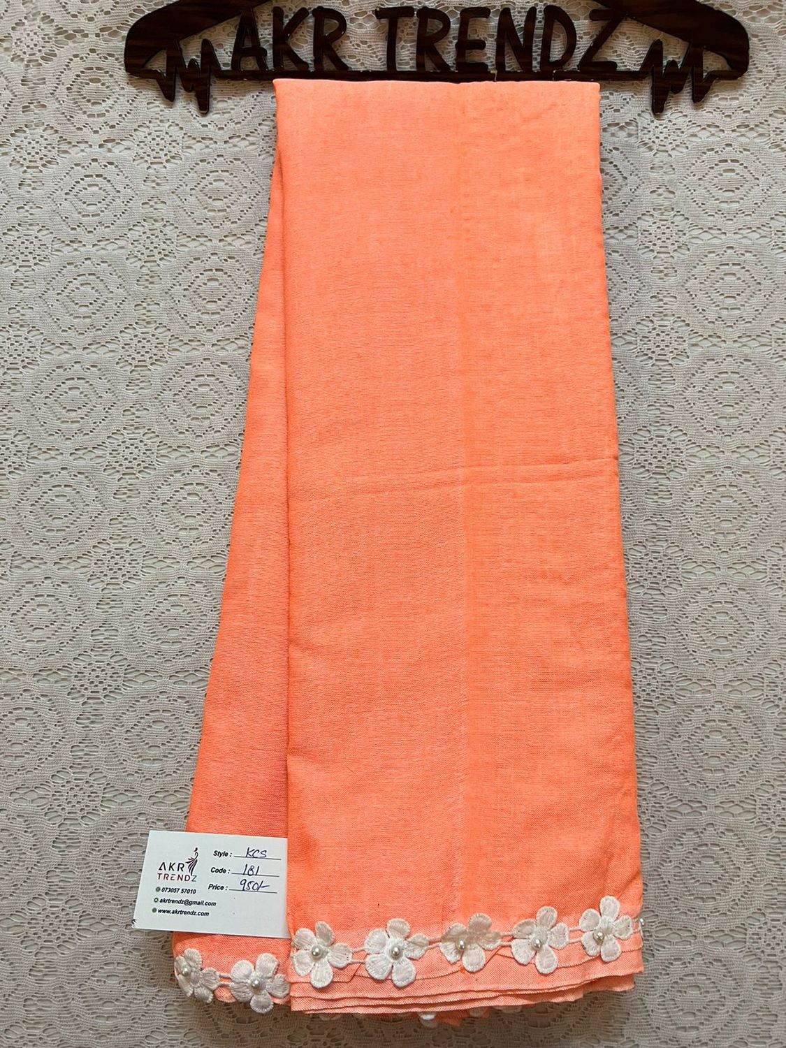 Lace Border Khadi cotton sarees​
