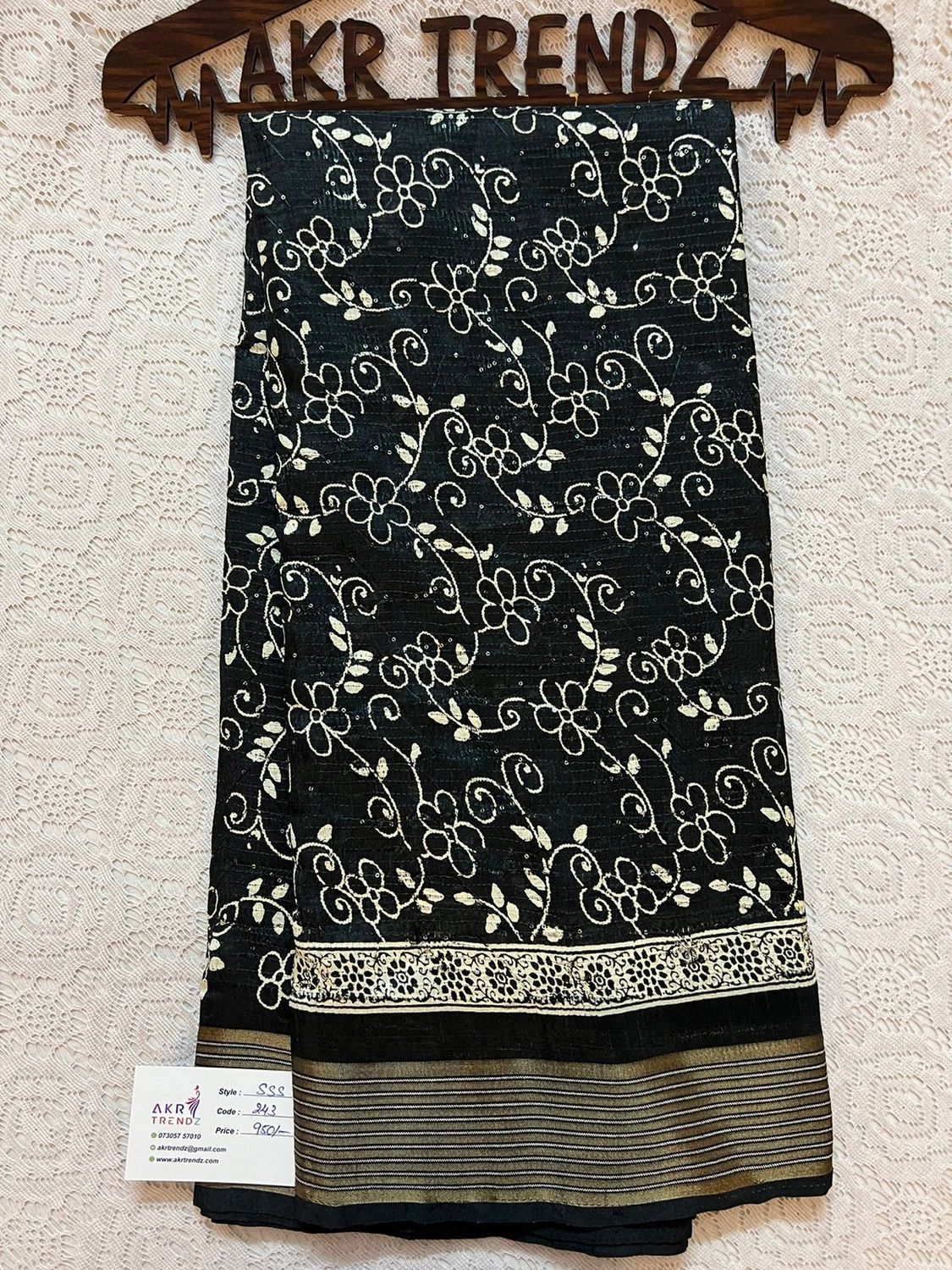 Sequence printed silk sarees​