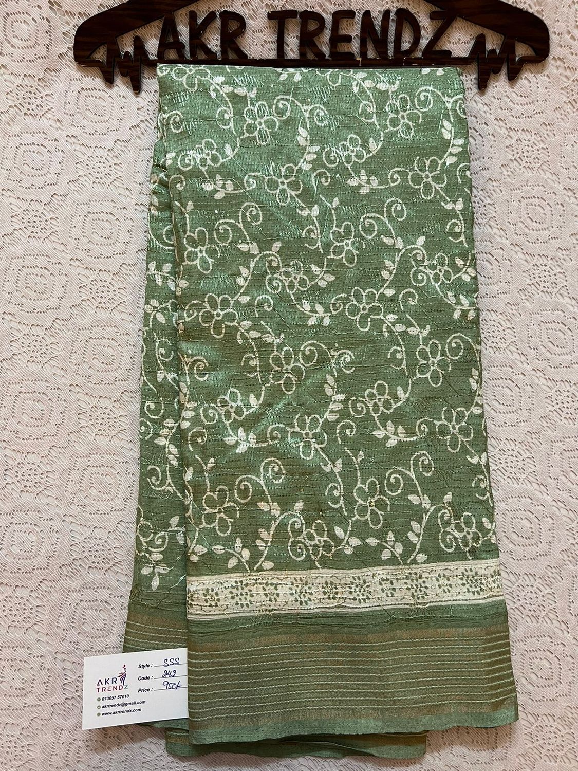 Sequence printed silk sarees​