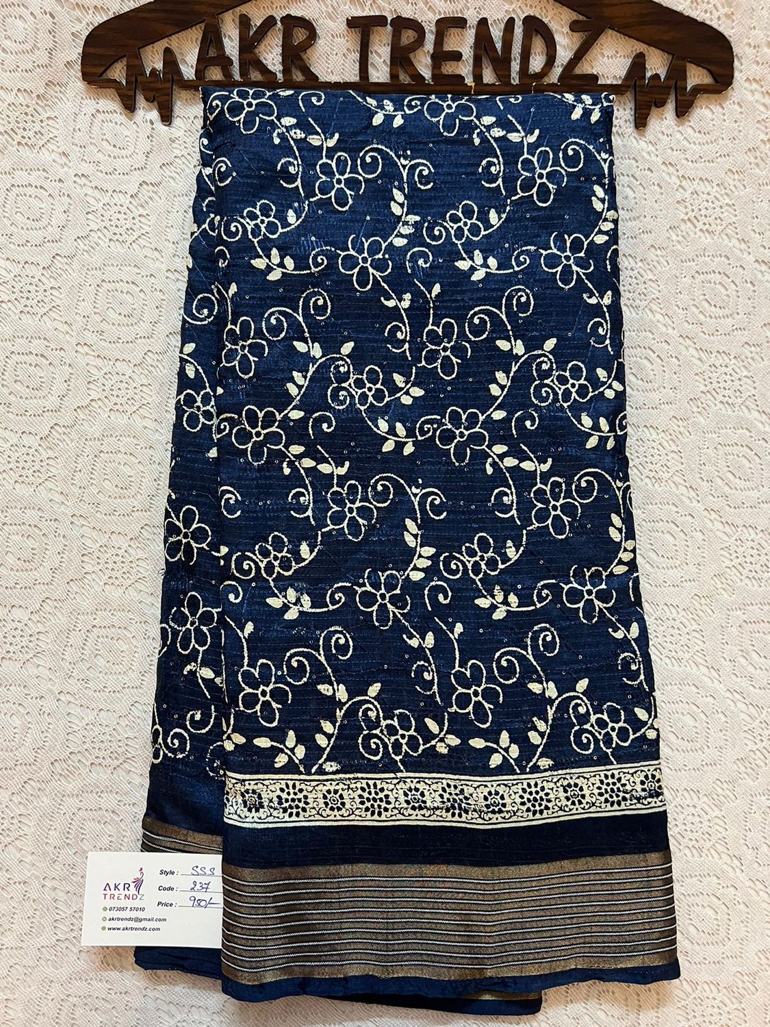 Sequence printed silk sarees​
