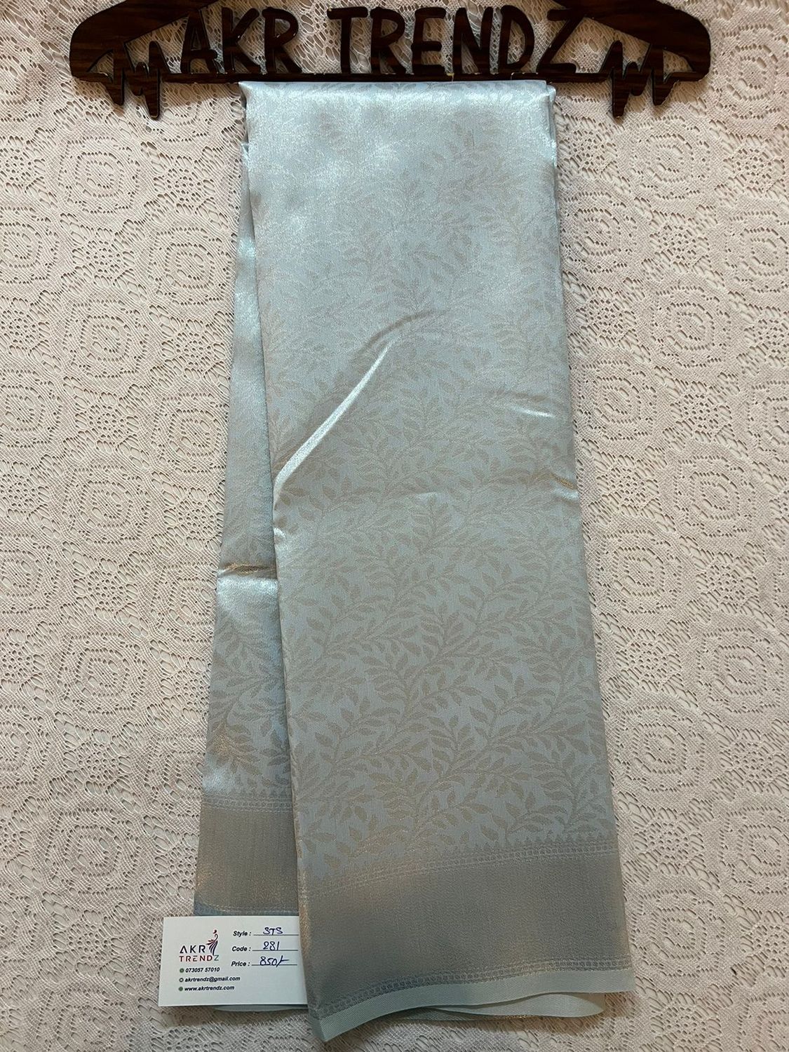 Silver Tussar silk sarees​