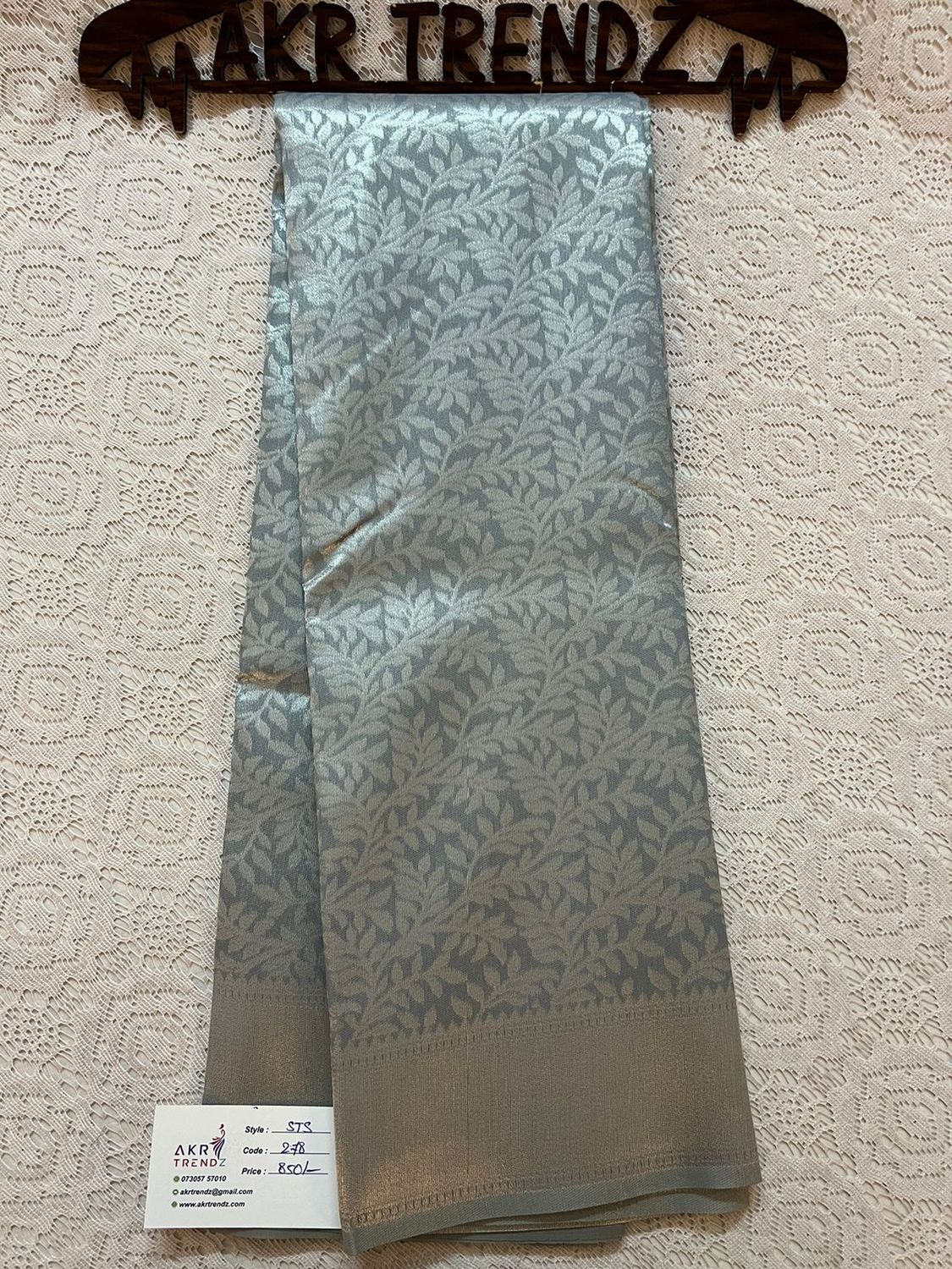 Silver Tussar silk sarees​