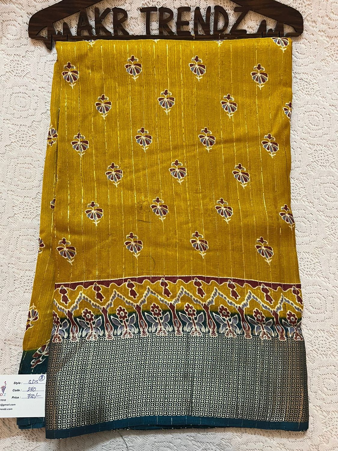 ​Jacquard Border Georgette sarees​