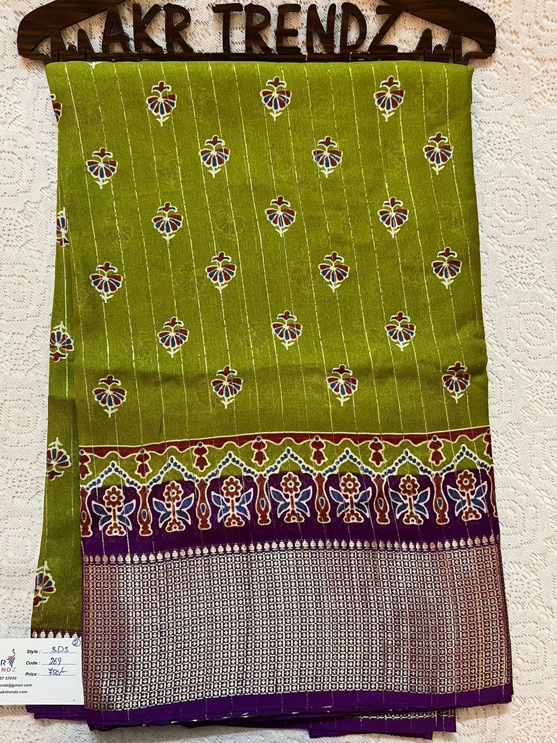 ​Jacquard Border Georgette sarees​