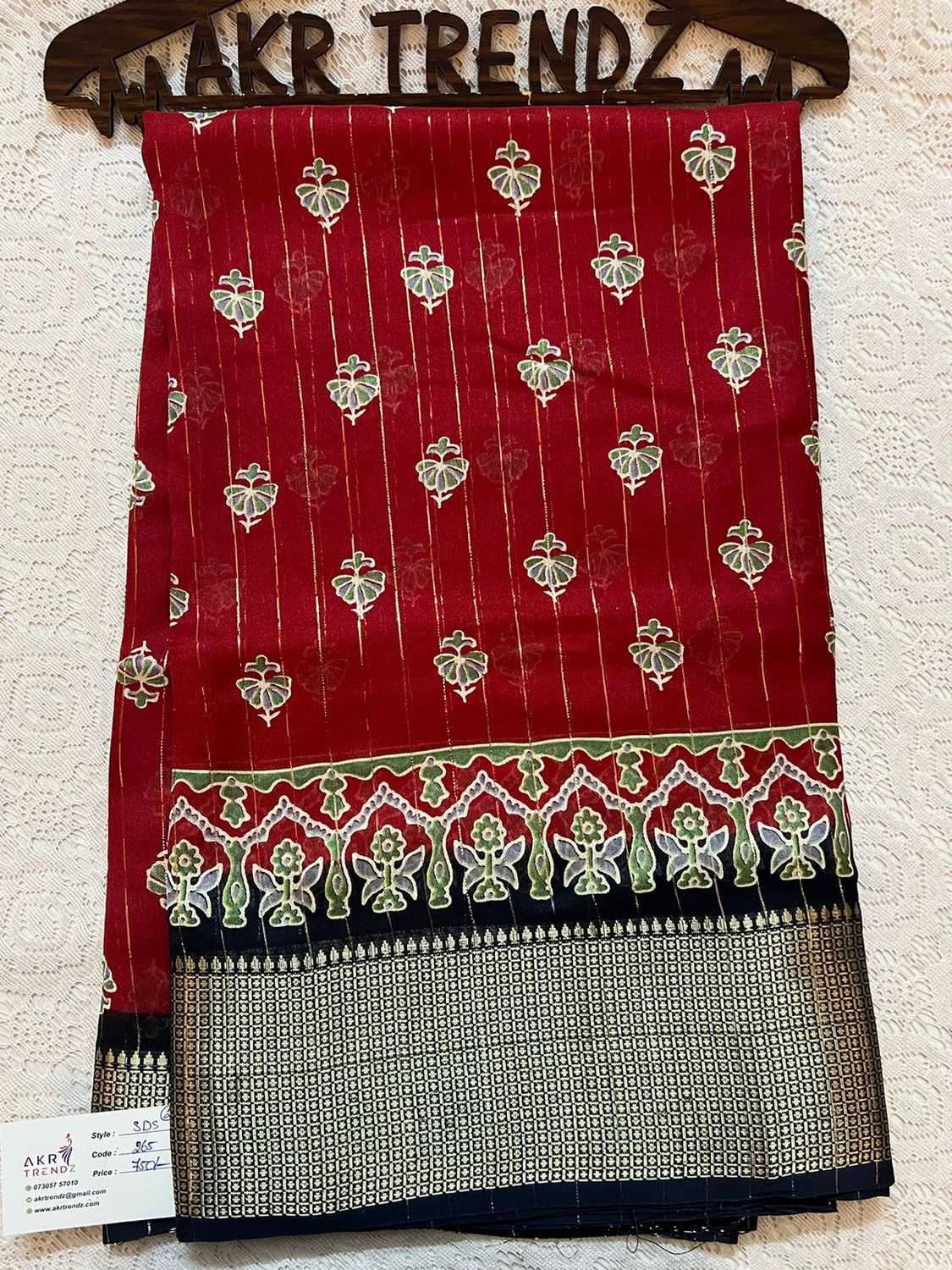 ​Jacquard Border Georgette sarees​