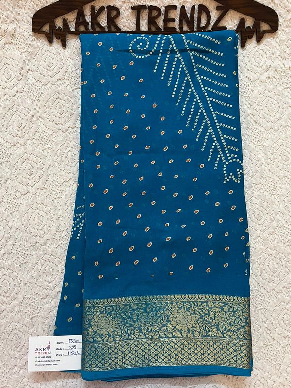 Weaving Border Georgette sarees​