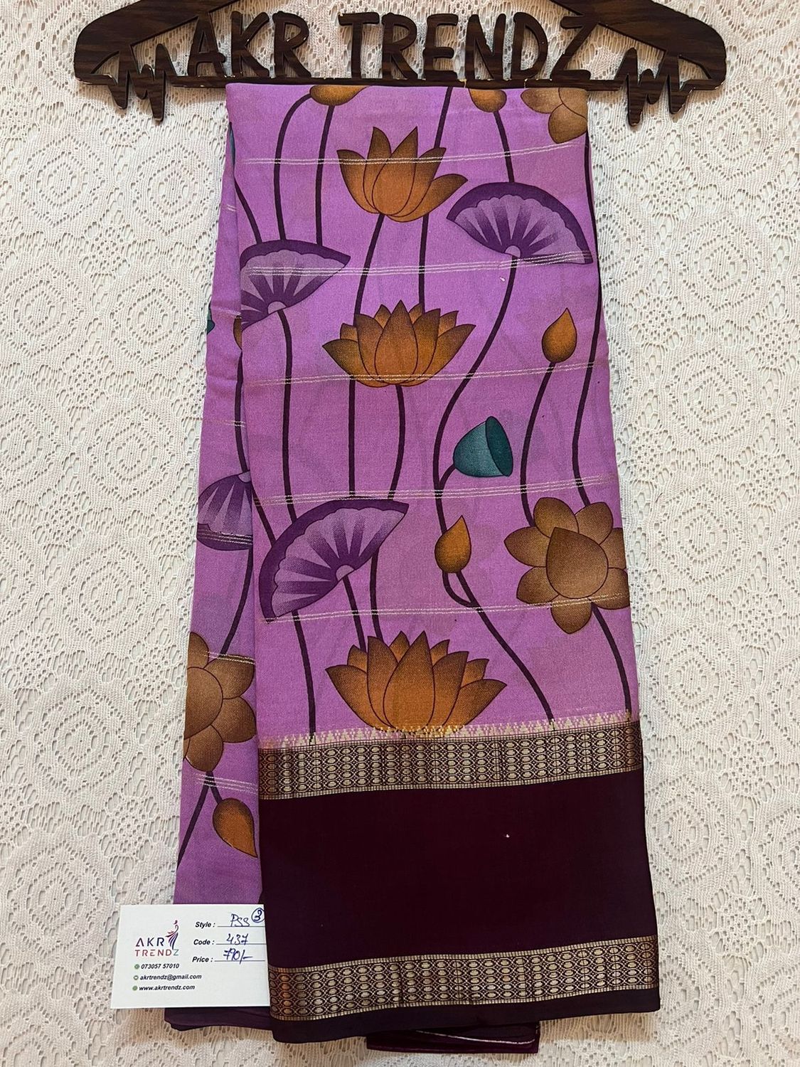 Pichwai print Georgette sarees