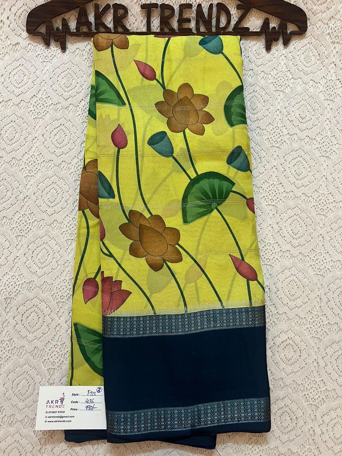 Pichwai print Georgette sarees