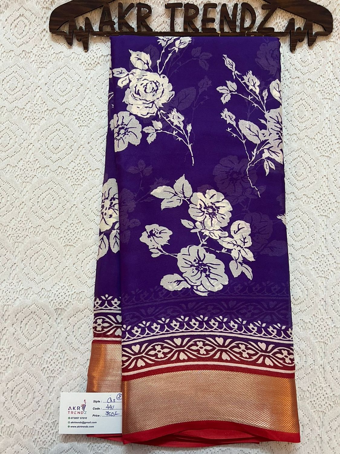 Fancy Border Georgette sarees​